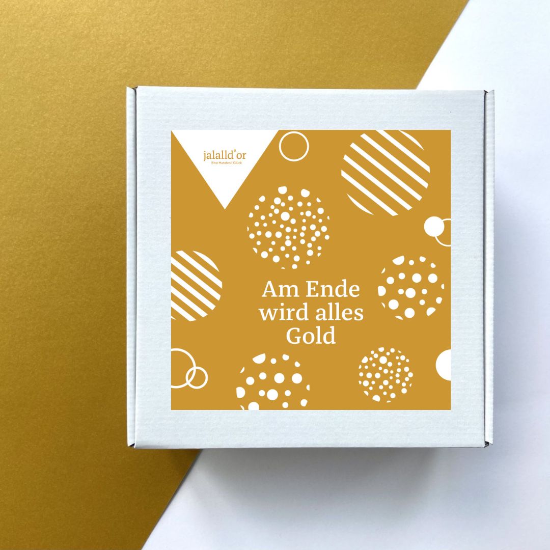 Geschenkbox - "Am Ende wird alles Gold"