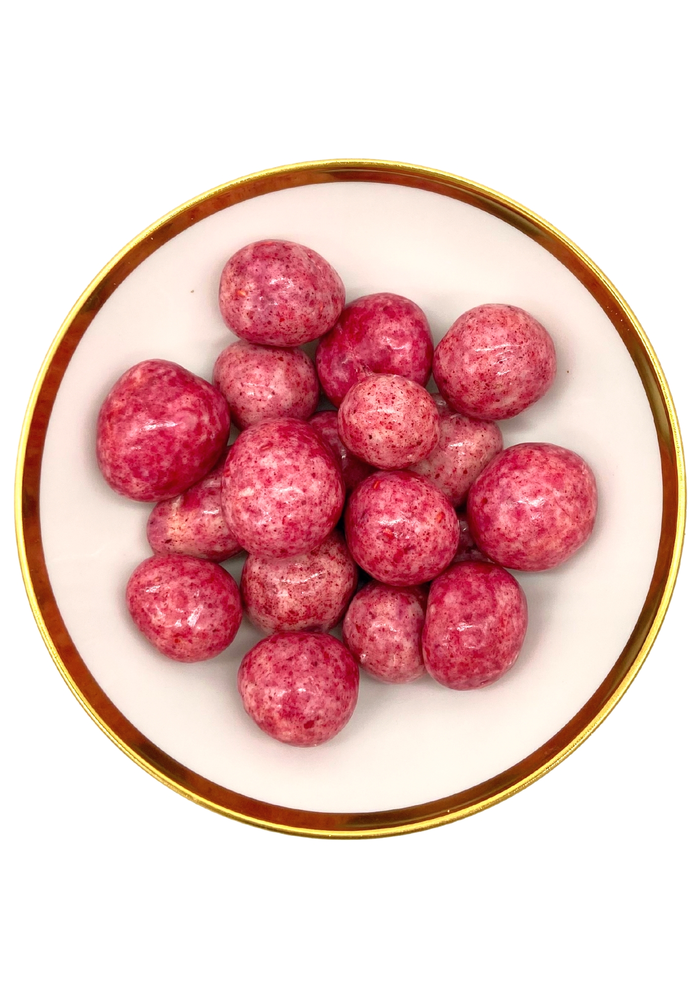 Himbeeren in weißer Beeren-Schokolade Bio