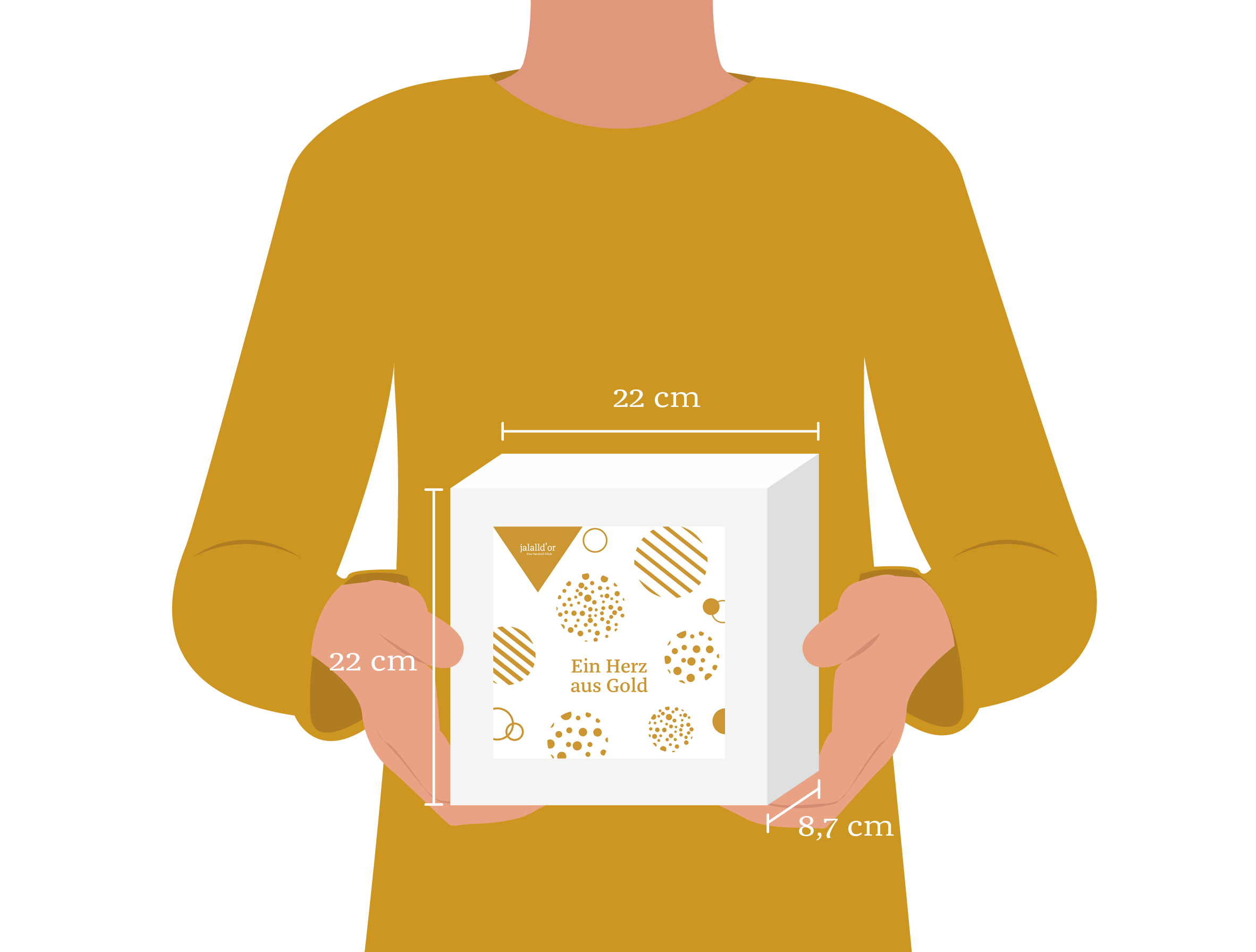 massstab-ein-herz-aus-gold