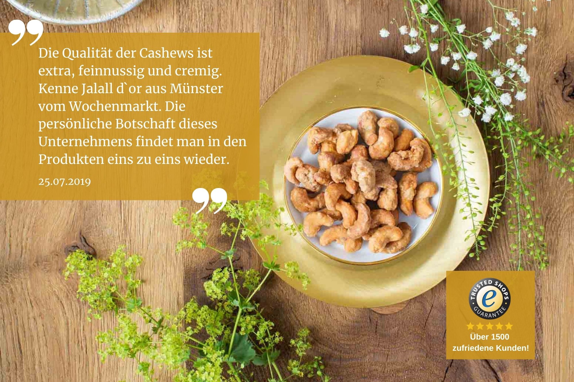 Gebrannte Cashewkerne mit Honig » karamellisiert