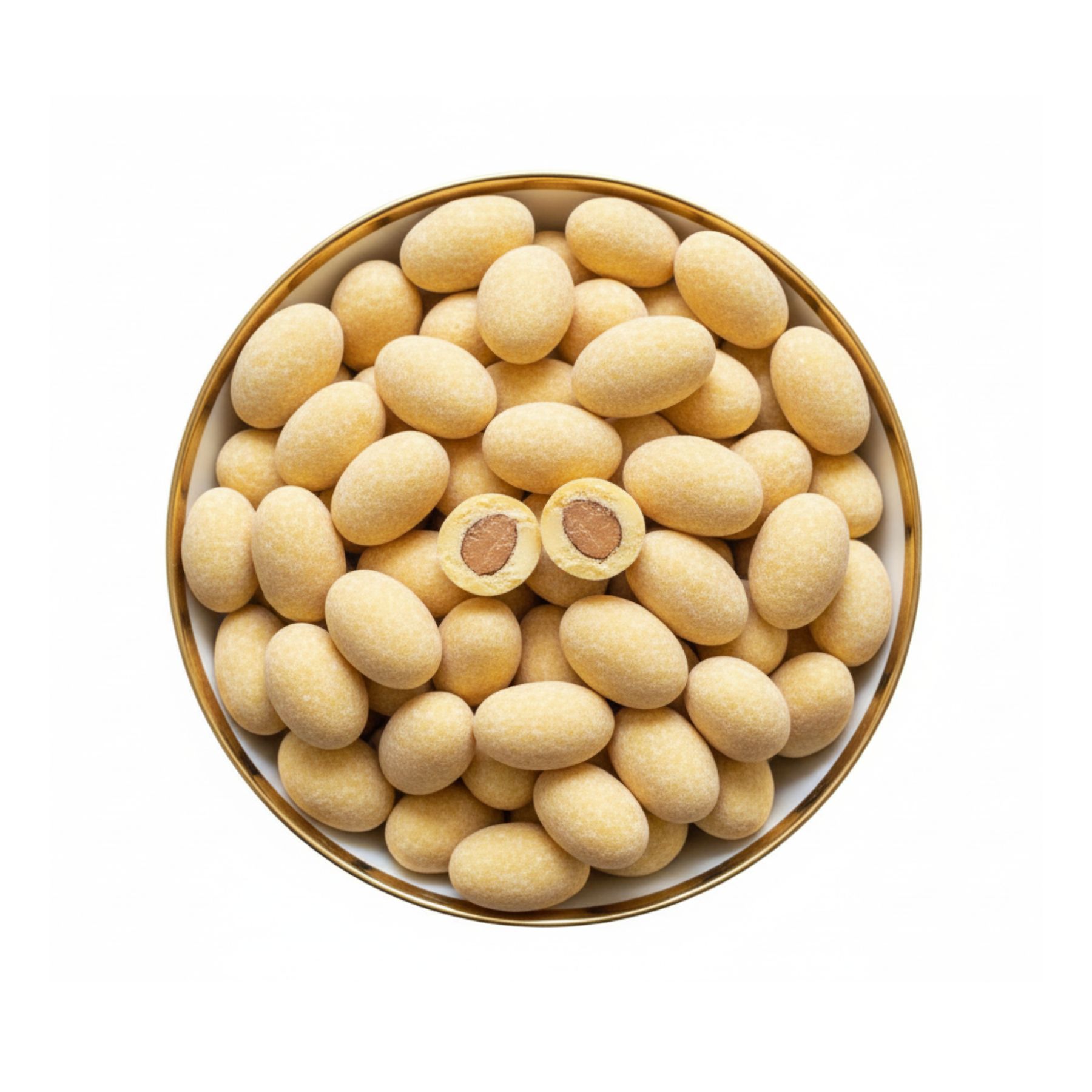 Mandeln in Zitronen-Schokolade