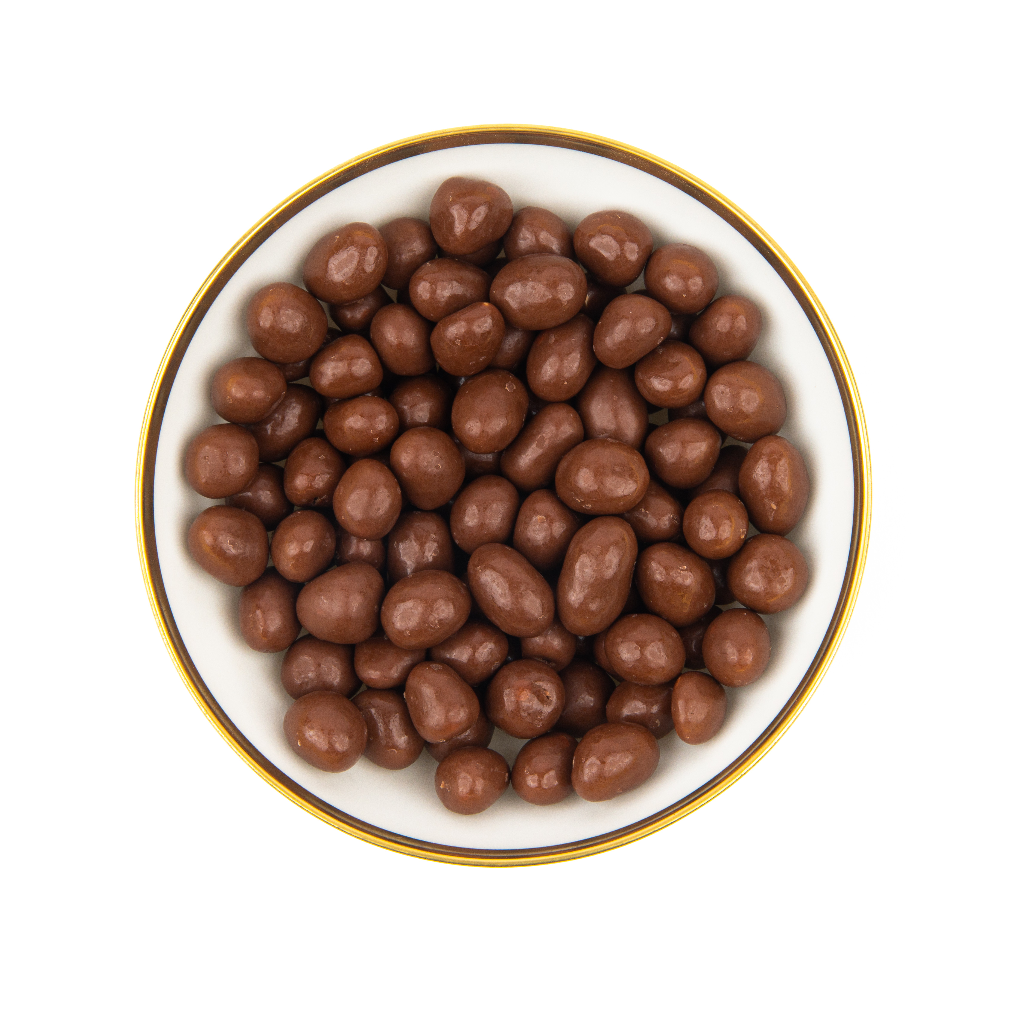Erdnüsse mit Schokolade überzogen