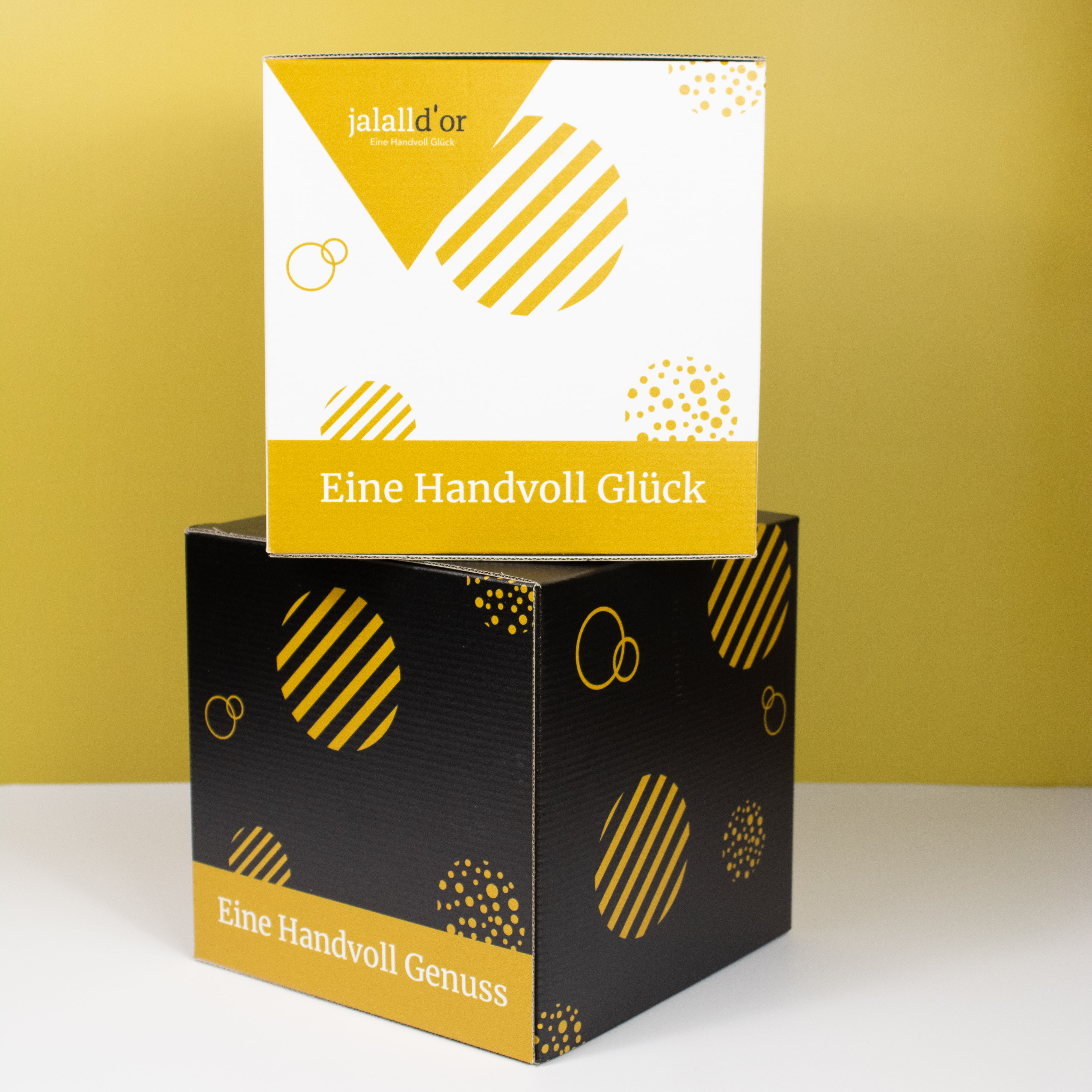 Dekowürfel "Eine Handvoll Glück"