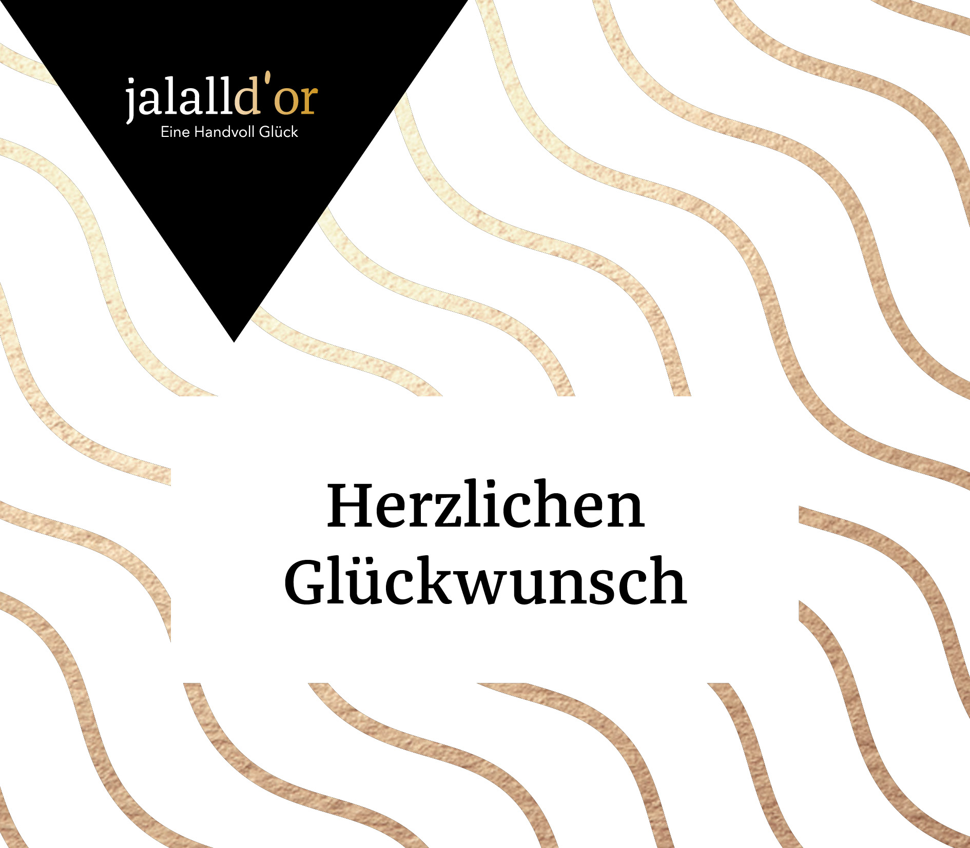 Herzlichen Glückwunsch gold Bio 