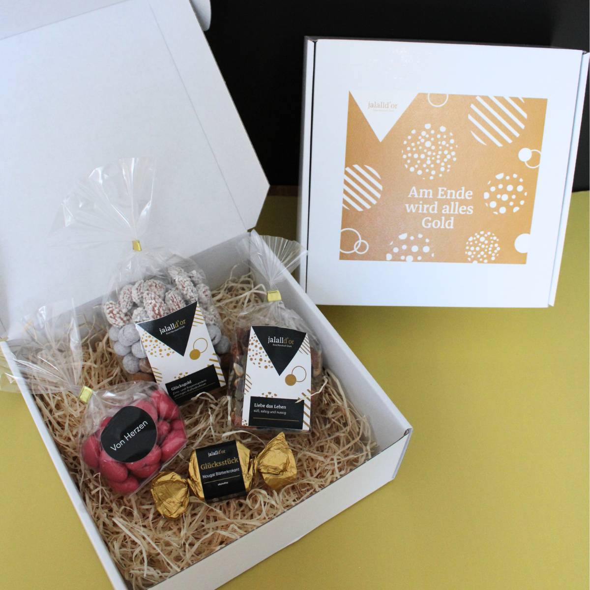 Geschenkbox - "Am Ende wird alles Gold"