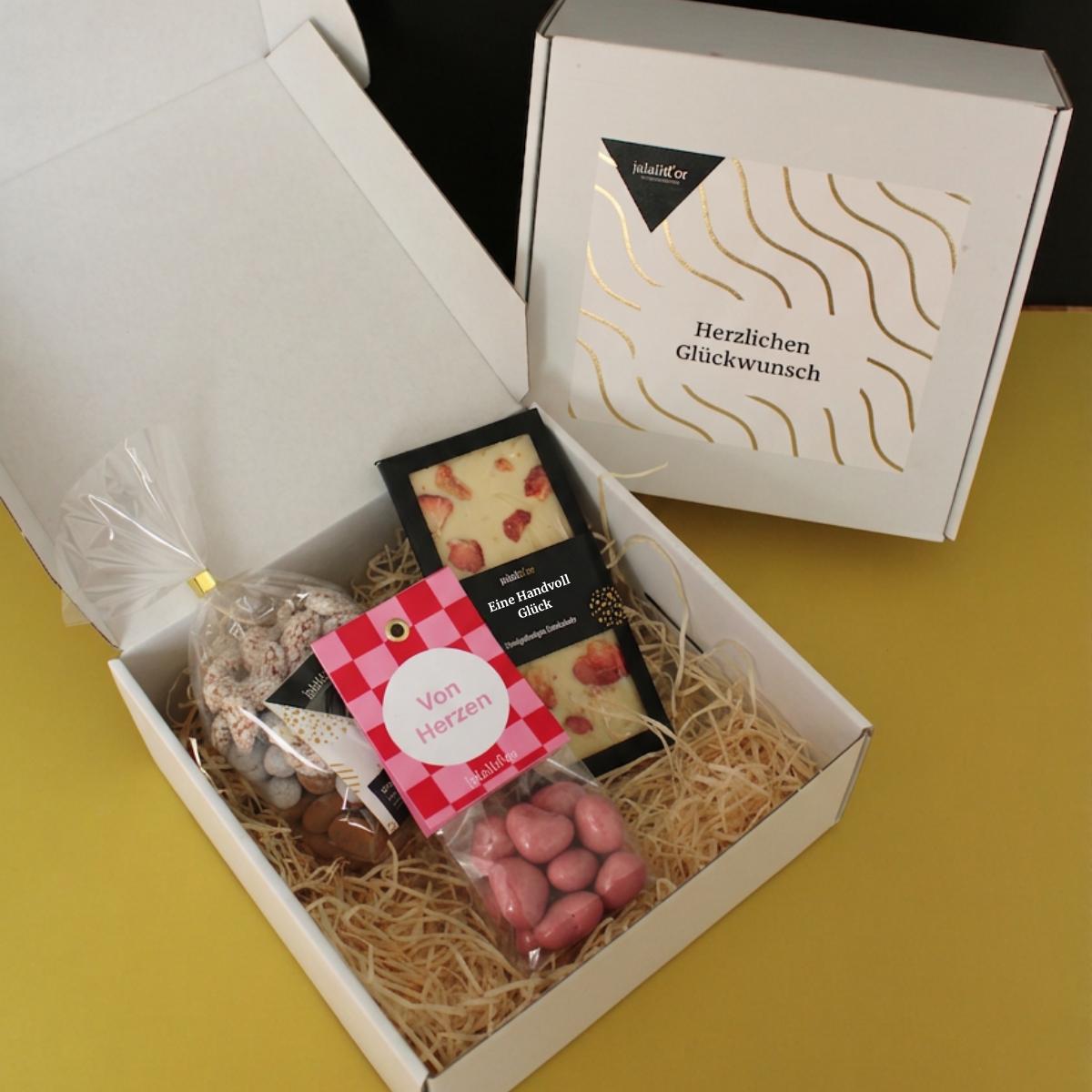 Geschenkbox - "Herzlichen Glückwunsch"