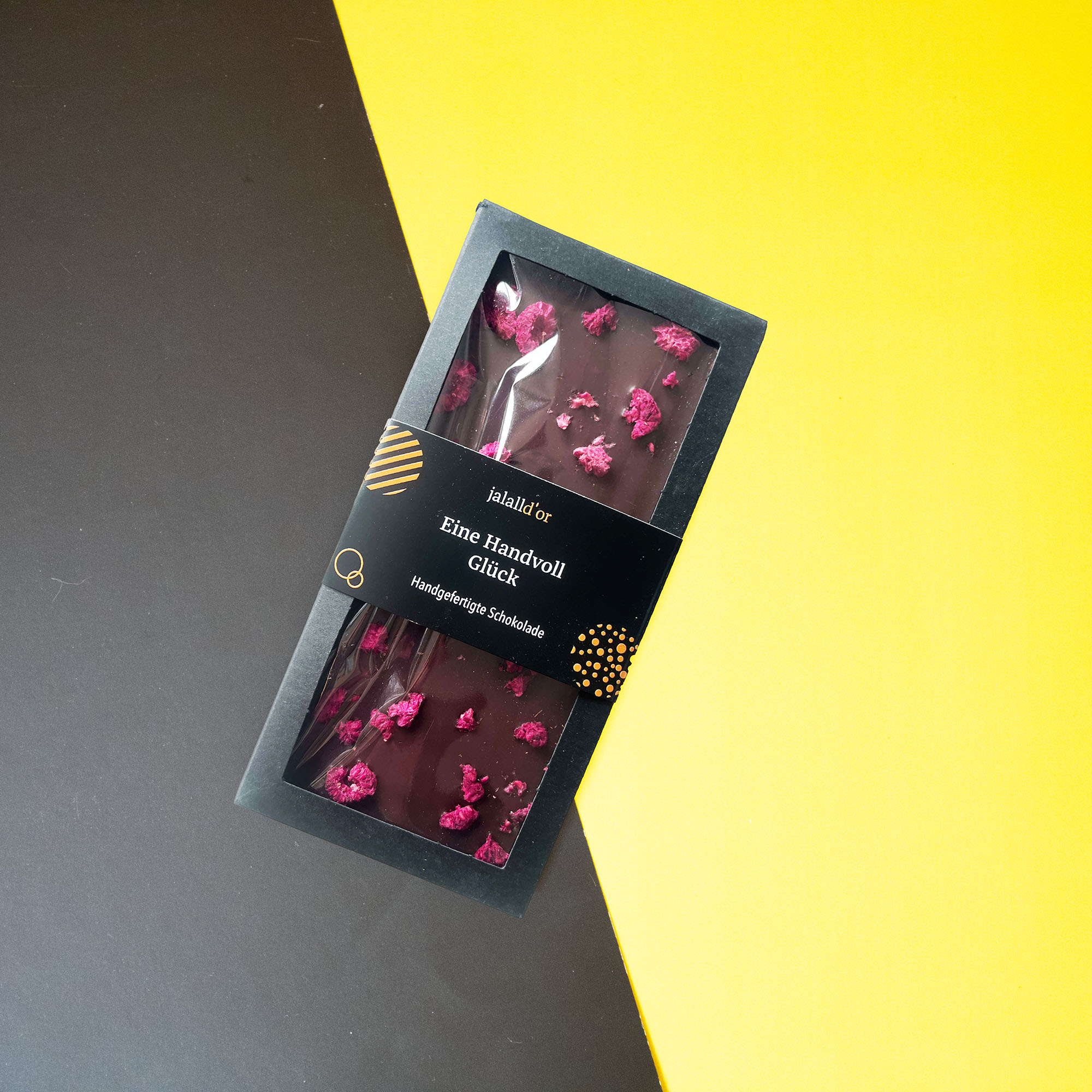 Himbeertraum in Verpackung Schokoladentafel